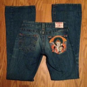 TRUE RELIGION STYLE# 04500EBC WOMENS JEANS SIZE 27