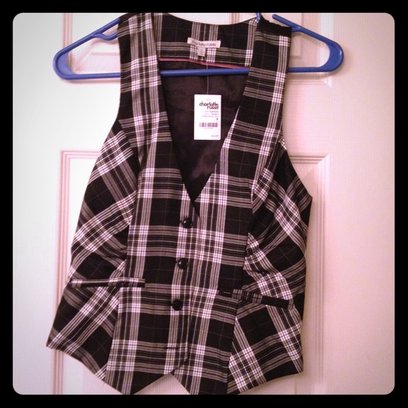 🚫SOLD🚫Sexy plaid secretary vest💖💋