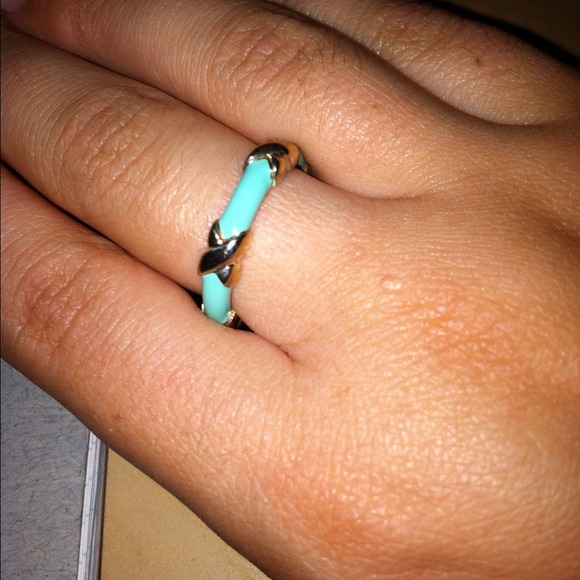 SOLDAuthentic Tiffany & Co. Enamel Ring Sz.7.5 MIN - Picture 4 of 4