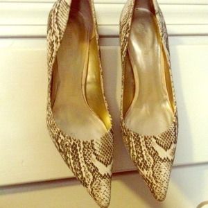 ✂️Price Cut✂️Sexy Python Print Kitten Heels