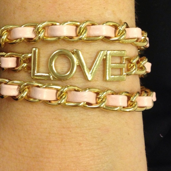 Pink LOVE Wrap Bracelet
