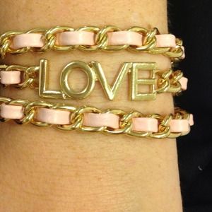 Pink LOVE Wrap Bracelet