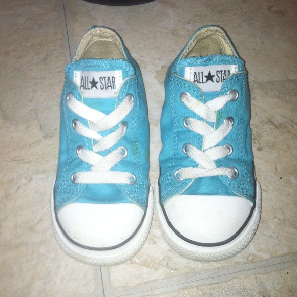 Converse Other - Toddler girls converse in aqua blue