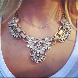 Jewelry - Crystal rhinestone bib statement necklace Jewelry - Crystal rhinestone bib statement necklace
