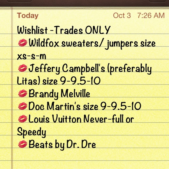 Wish list