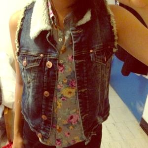 Jeans Sleeveless Blazer