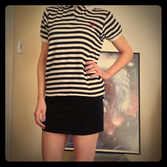 Authentic Vintage Oscar de la Renta Striped Polo