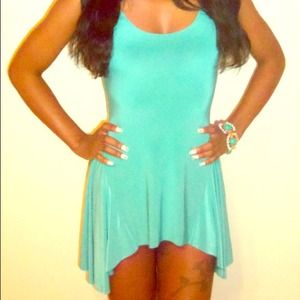 Mint Green Mini Dress