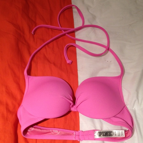 Pink VS bikini top. NEVER worn.