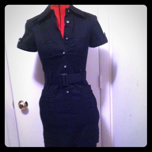 Bebe short black dress