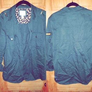 Forever 21 Military Button up