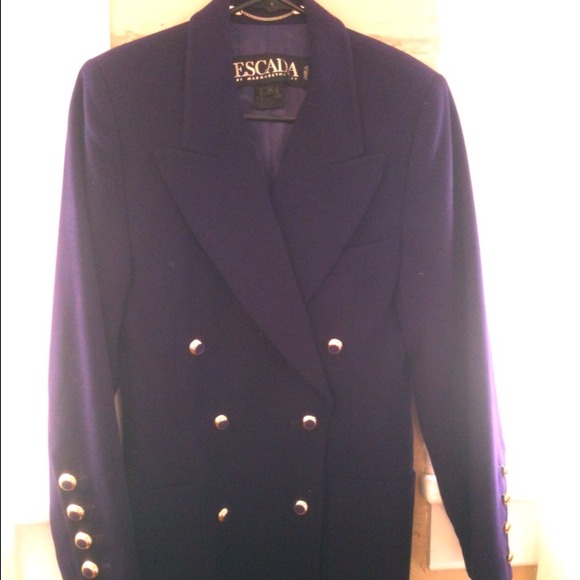 Purple wool Escada blazer