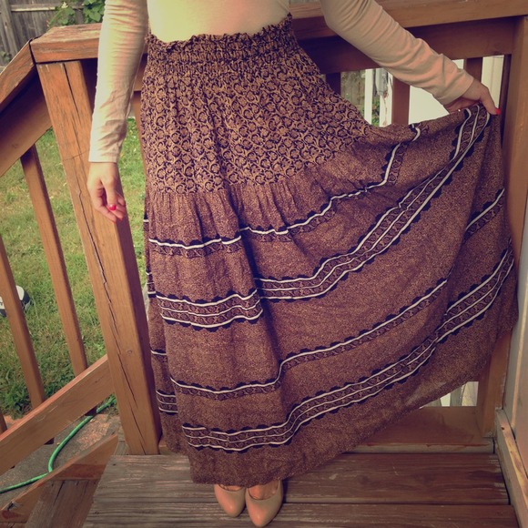 Long loose skirt