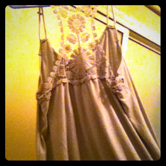 Grey tank racerback tank with front ruffles