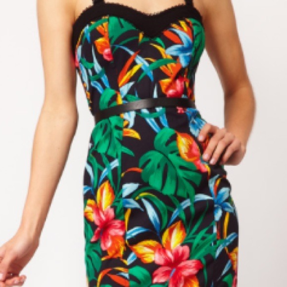 ASOS Dresses & Skirts - ASOS River Island tropical print dress