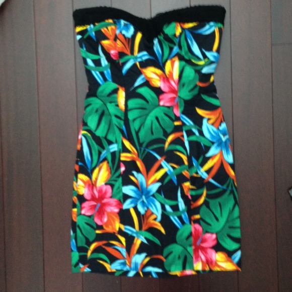 ASOS River Island tropical print dress - Picture 3 of 3