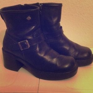 Authentic Leather Harley Davidson boots.