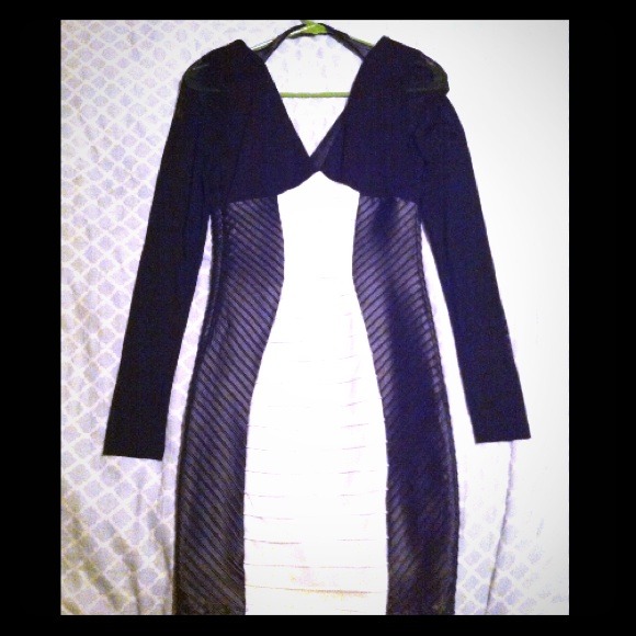 NWOT BeBe leather dress