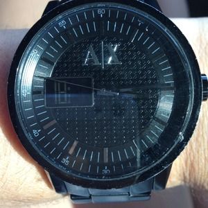 Black Armani Exchange Watch