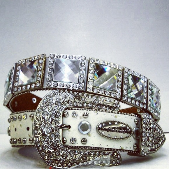 Brand new White bling ATLAS belt