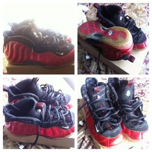Metallic Red Foams size 9.5