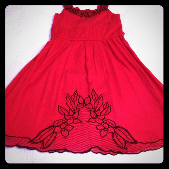 Free People beautiful red dress - Picture 1 of 4