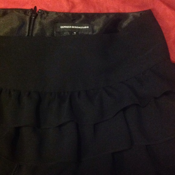 Express Ruffle Cocktail Skirt - Picture 2 of 3