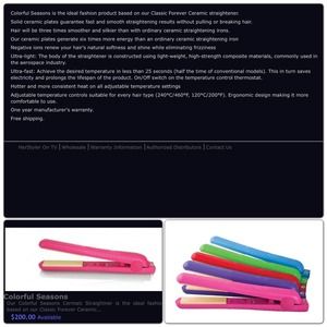 Herstyler ceramic hair straightener