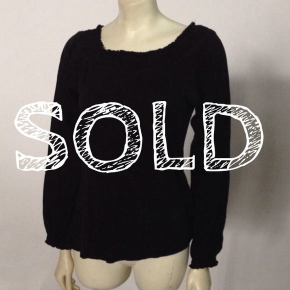 🐱SOLD🐱 Willi Smith black boat neck top