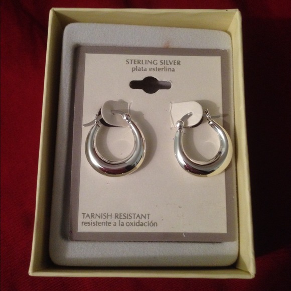 Sterling silver hoops