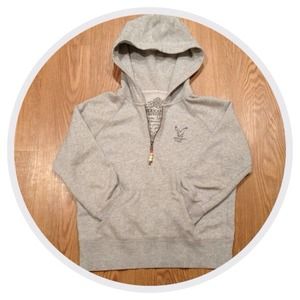 AE gray quarter zip hoodie