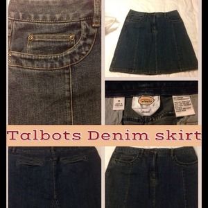 REDUCED! Knee length Denim A-line Skirt