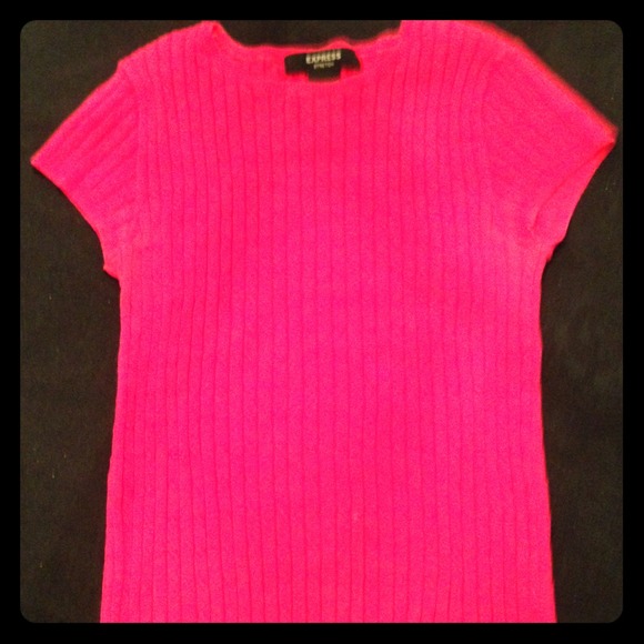 Express stretch cable knit sweater