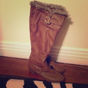 SALE!!! Fur Trim Riding Boots⚡