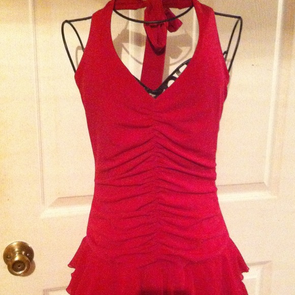 Rich pink cocktail dress - Picture 2 of 3