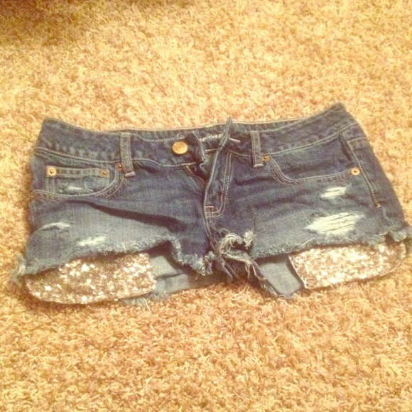🚫ON HOLD🚫American Eagle jean shorts with sparkle
