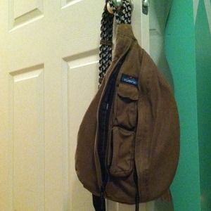 Brown KAVU over the shoulder purse