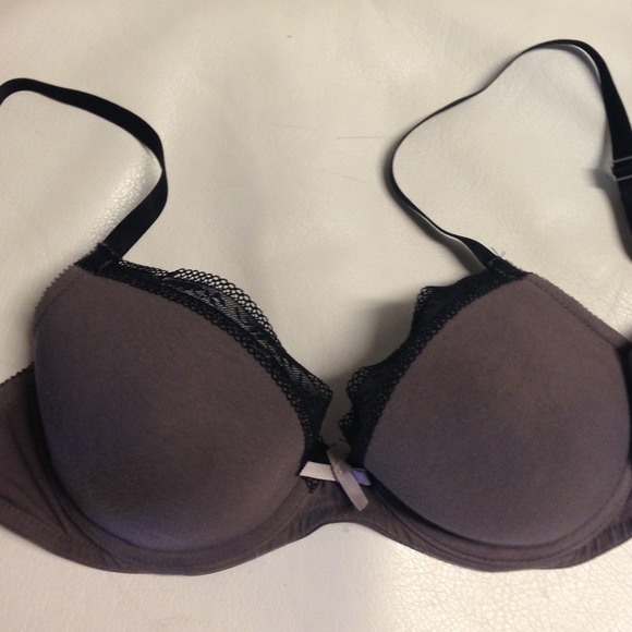 Gray 34D with Black Lace accents