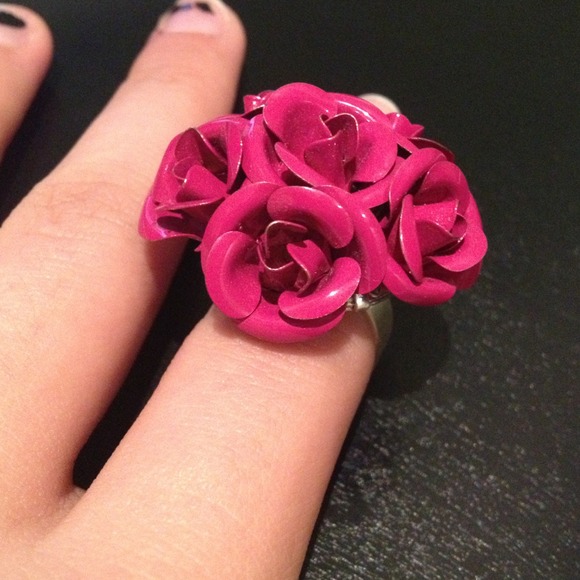 Pink Flowers Ring