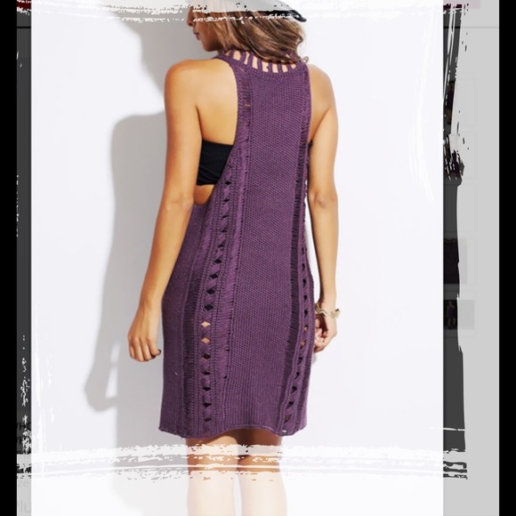 LAST 💕PLUM/ DEEP PURPLE SWEATER TUNIC! - Picture 3 of 3