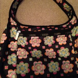 LeSportsac bright flower bag!!