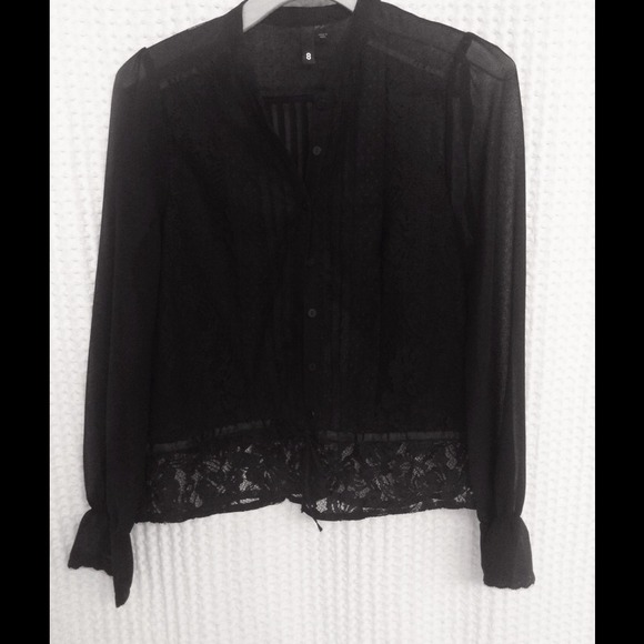 Black Lacey Blouse