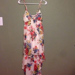 Flower dress ( high low)