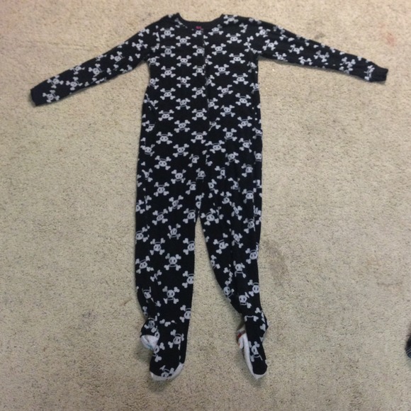 Adult sizes Skull Footsie PJs