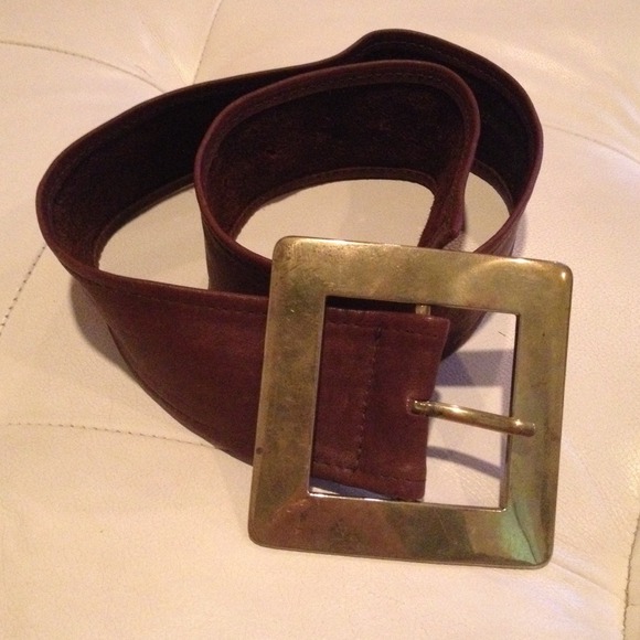 Anthropologie Accessories - Anthropology brown Italian leather belt.