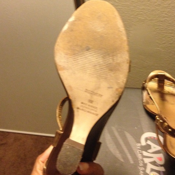 Gold Carlos Santana wedges SOLD - Picture 4 of 4