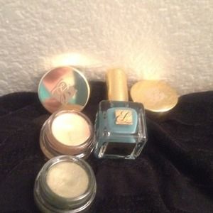 Nail Lacquer & 2 eye shadows, Estée Lauder.