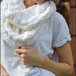 Accessories - White chevron infinity scarf Accessories - White chevron infinity scarf