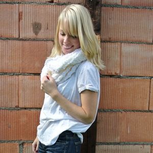 Accessories - White chevron infinity scarf Accessories - White chevron infinity scarf