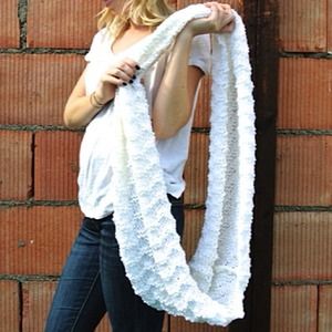Accessories - White chevron infinity scarf Accessories - White chevron infinity scarf